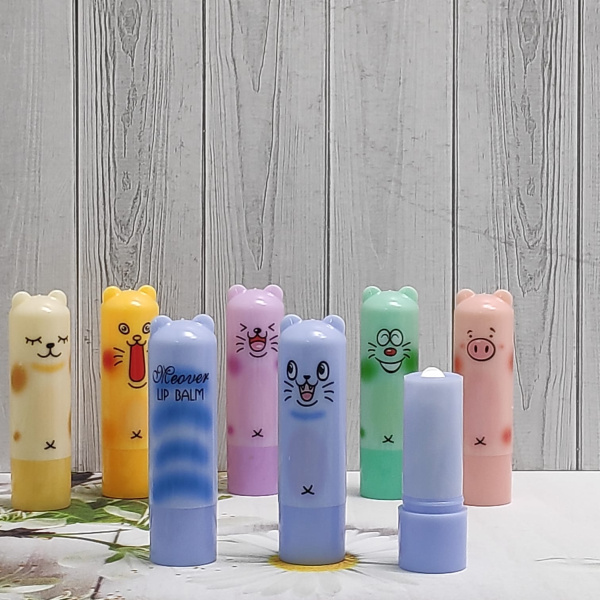 Бальзам для губ Веселые зверята LIP BALM Pet Park с фруктовыми ароматами