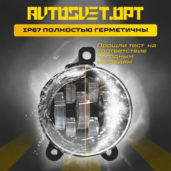 Светодиодные противотуманные фары автомобильные для LADA-PRIORA, CHEVROLET-NIVA, ГАЗ-ГАЗЕЛЬ