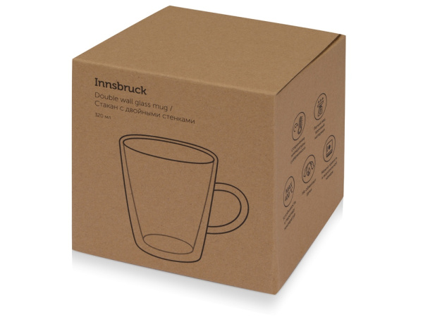 Кружка с двойными стенками «Innsbruck», Цвет прозрачный