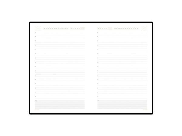 Ежедневник недатированный А5 «Mercury», Цвет серый/оранжевый