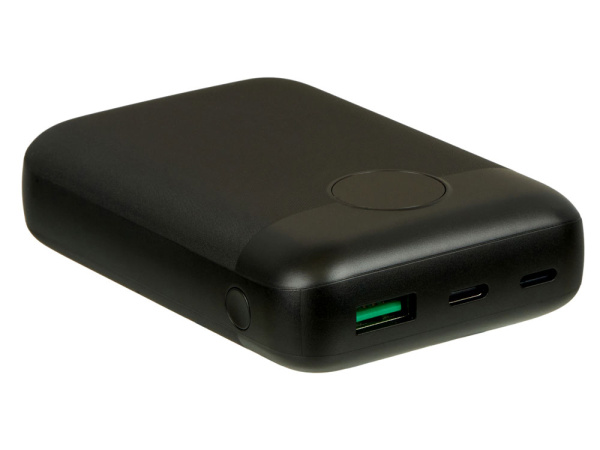 Внешний аккумулятор с быстрой зарядкой QC/PD «CosmIQ», 10000 мАч, Цвет черный
