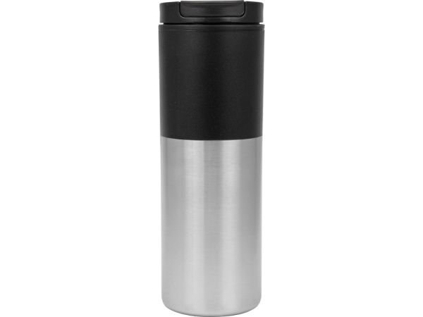 Термокружка «Vertex», Цвет черный/серебристый