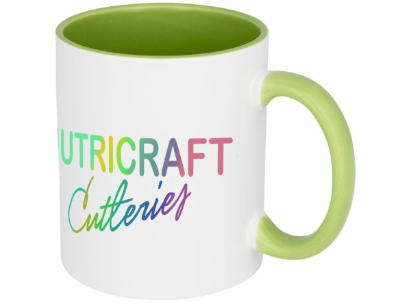 Кружка «Pix» для сублимации, Цвет белый/зеленый