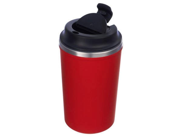 Герметичная термокружка на присоске «Kick», 350 мл, Цвет красный