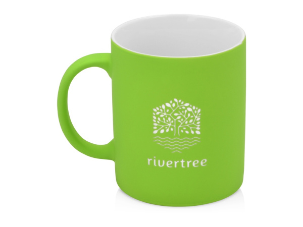 Кружка с покрытием soft-touch «Barrel of a Gum», Цвет зеленое яблоко