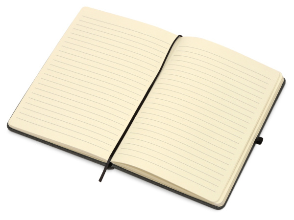 Блокнот А5 «Venera» с обложкой из переработанной кожи, Размер A5, Цвет серый