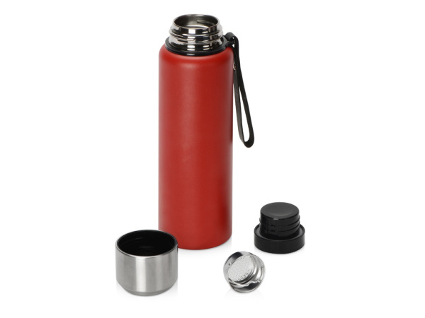 Вакуумный термос «Story», тубус, 800мл, Цвет красный, серебристый