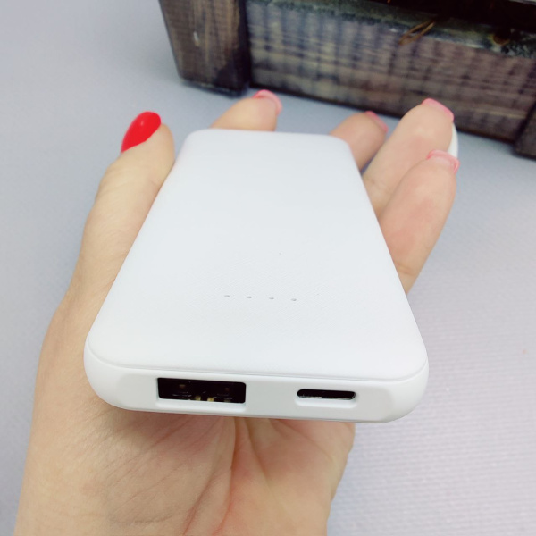 Внешний акккумулятор Arrida 5000mAh, с покрытием "Baby skin” soft - touch Kinetic