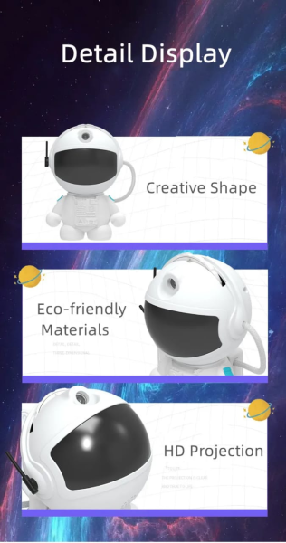 Астронавт проектор Astronaut galaxy projector 12 проекций