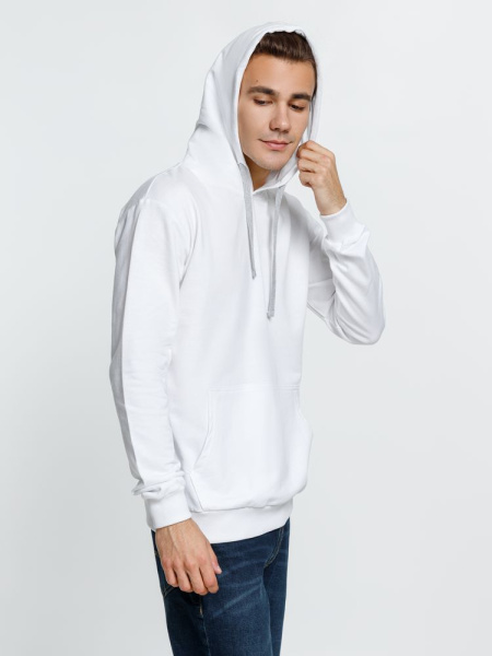 Толстовка с капюшоном Kirenga, белая (белоснежная), XS–5XL