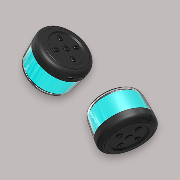 Беспроводная колонка Donny, 5 W, 300 mAh, встроенный микрофон, подсветка, черный / Стильное и многофункциональное устройство для прослушивания музыки