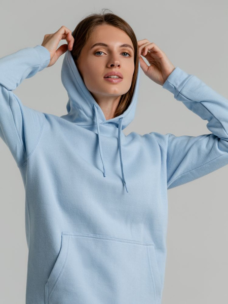 Толстовка с капюшоном Snake II голубая, XS–3XL