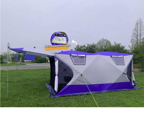 Утепленная трёхслойная Зимняя палатка MIR-2023 200*400*170см без пола