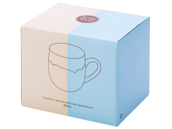 Кружка с вулканическим дизайном «Etna», Цвет персик