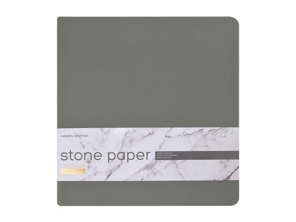 Еженедельник с каменной бумагой А5+ «Carrara», Цвет серый