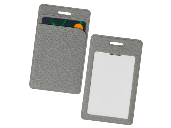 Чехол для пропуска с отделением для карты «Favor», Цвет светло-серый