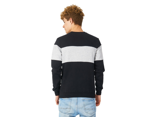 Свитшот блокинг «Edinburgh», мужской, Размер XL, Цвет черный/серый меланж