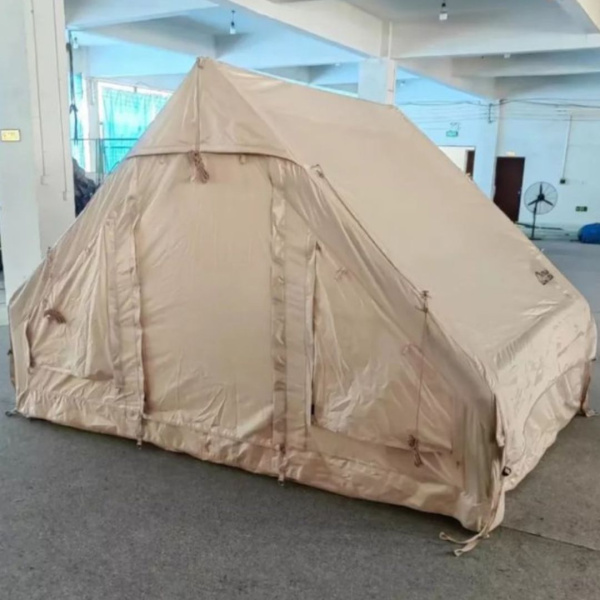 Палатка-дом на надувном каркасе туристическая вместительная до 6 человек