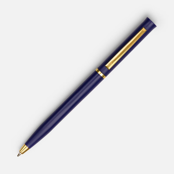 Ручка шариковая Euro Gold, синяя, 13,3х0,8