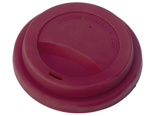 Стакан из бамбукового волокна «Café», Цвет серо-коричневый/красный бургунди