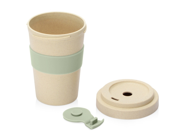 Стакан из пшеничного волокна «Flava», Цвет бежевый/зеленый оливковый