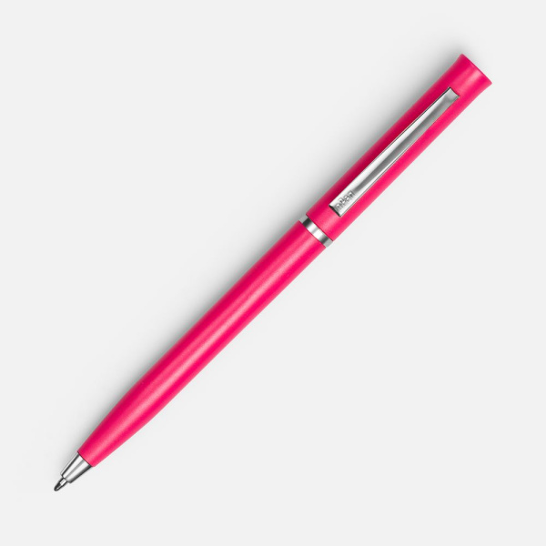 Ручка шариковая Euro Chrome, розовая, 13,3х0,8 см