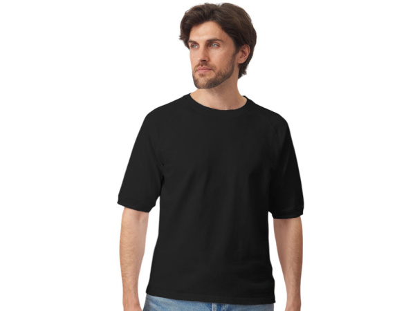 Футболка c рукавом реглан «Warsaw» унисекс, Размер S, Цвет черный