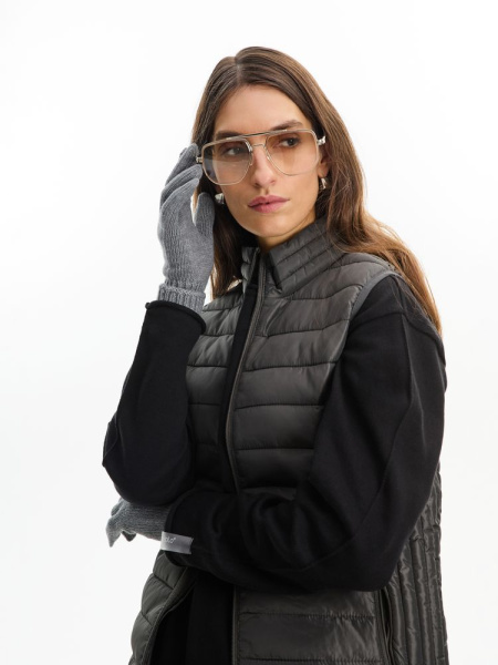 Перчатки Alpine, светло-серые, S/M, L/XL