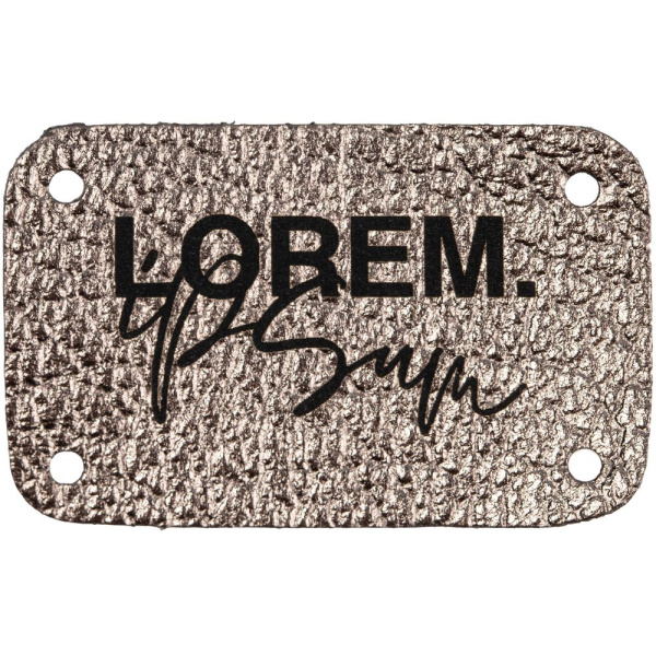 Лейбл Corolla Metal, S, бронзовый, 2,5х4 см