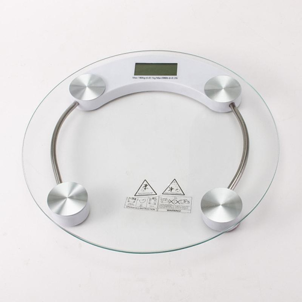 Весы напольные стеклянные круглые электронные Personal Scale PH-2015A (до 180 кг)