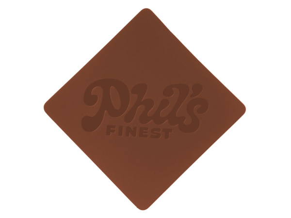 Патч «Ромб», soft-touch, Цвет коричневый