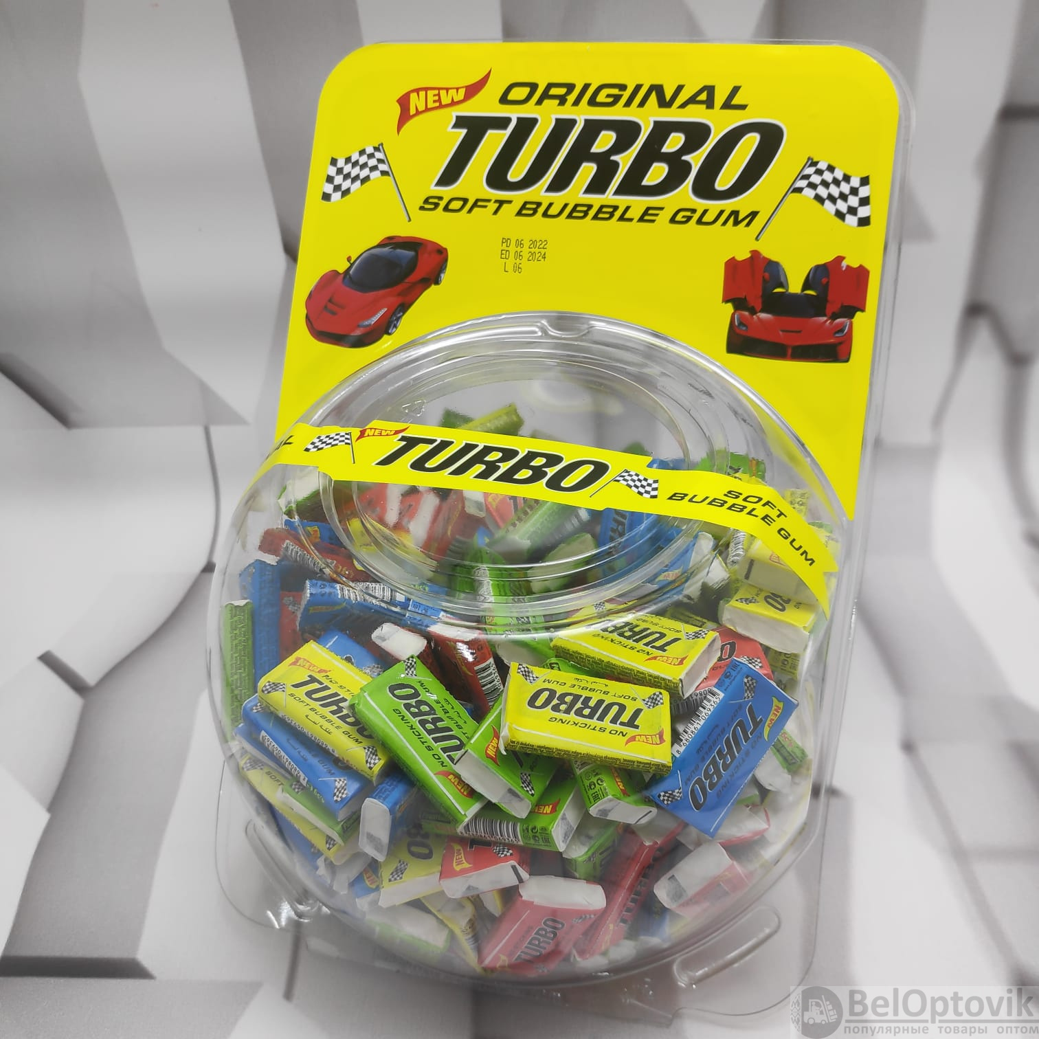 Блок жевательных резинок Turbo Xtreme, 300 шт. (BIG BOX сфера) (арт:  po-20432) от 1 715 ₽ рублей оптом в Москве