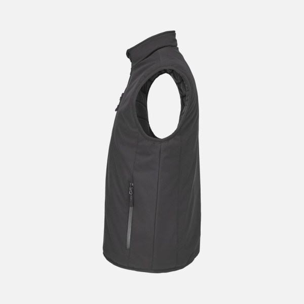 Жилет софтшелл унисекс Falcon BW, черный, XS–4XL