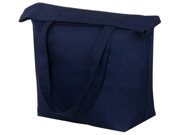 Сумка «Levy» хлопковая с широким дном, 240 г/м2, Цвет синий