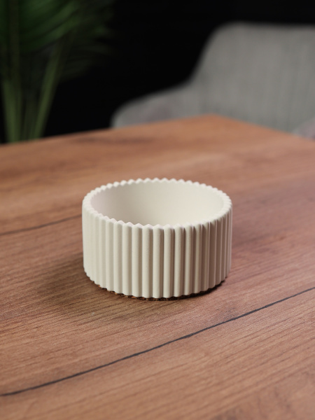 Рельефный - Стакан декоративный рельефный из гипса, арт. g004002