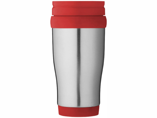 Термокружка «Sanibel», Цвет серебристый/красный
