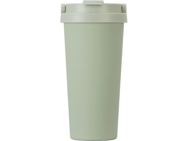 Вакуумная термокружка «Grant», soft-touch, тубус, Цвет зеленый оливковый