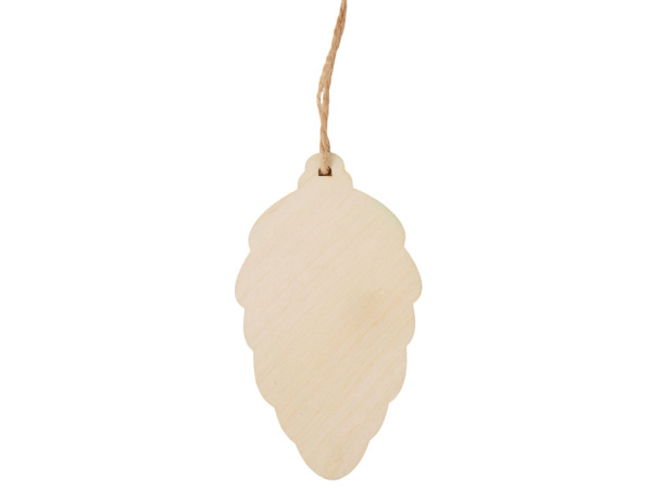 Деревянная подвеска на елку «Cedar», Цвет зелёный