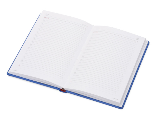 Ежедневник недатированный А5 «Velvet», Размер A5, Цвет ярко-синий