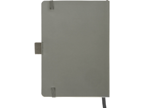 Блокнот А5 в гибкой обложке «Vision 2.0» soft-touch, Размер А5, Цвет серый