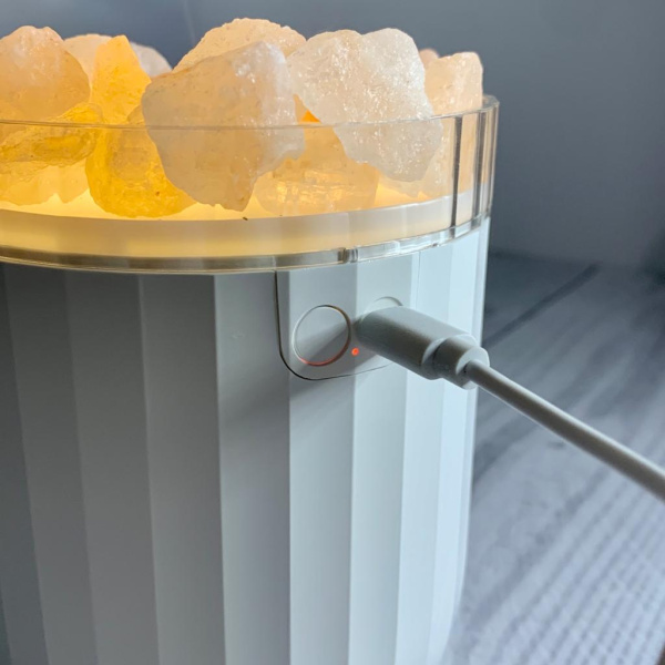 Увлажнитель - ароматизатор с кристаллами соли светодиодный "Crystal Fog", 400 ml