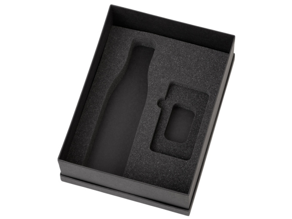 Подарочный набор «COLOR IT» с термобутылкой и повербанком, Размер 10000 mAh, Цвет черный