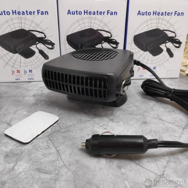 Автомобильный тепловентилятор и обдув стекол 2 в 1 Auto Heater Fan sj-006 (12V/200W). Хит продаж