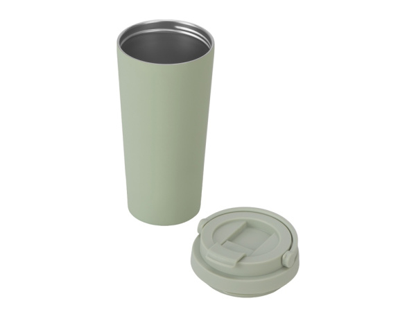 Вакуумная термокружка «Grant», soft-touch, тубус, Цвет зеленый оливковый