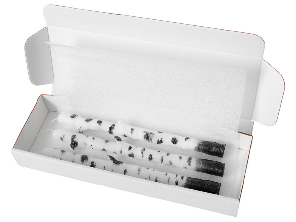 Набор свечей «Betulla», Цвет белый, черный