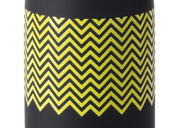 Вакуумная термобутылка «Vacuum bottle C1», soft touch,  с УФ-печатью, Цвет черный