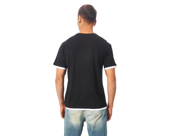 Футболка «Rotterdam» мужская, Размер XL, Цвет черный/белый