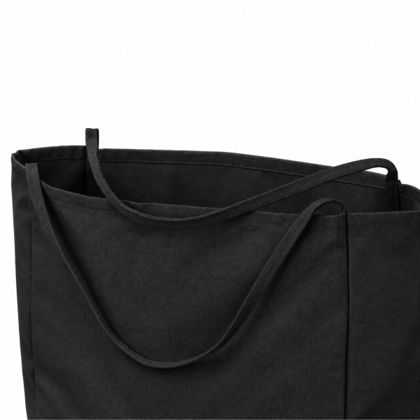 Шоппер-оверсайз «Grossbag» из переработанного хлопка, 340 г/м2, Цвет черный
