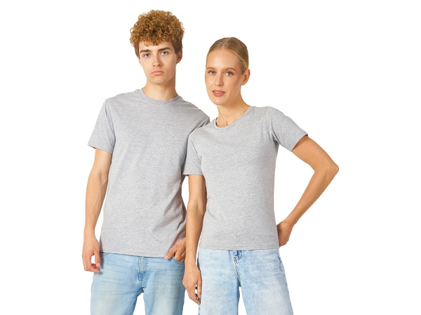 Футболка «Heavy Super Club» мужская, Размер L, Цвет пепельно-серый меланж