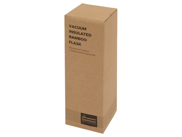 Вакуумный термос «Moso» из бамбука, Цвет натуральный